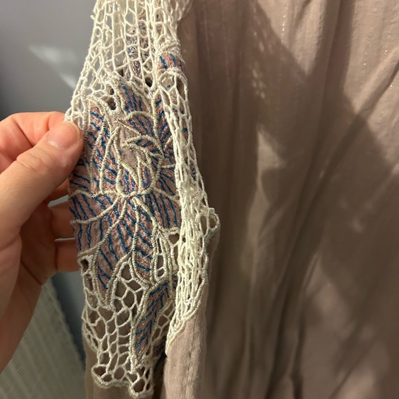 Chasing unicorns Tainted Love cutwork mini dress tunic size small - Picture 3 of 6